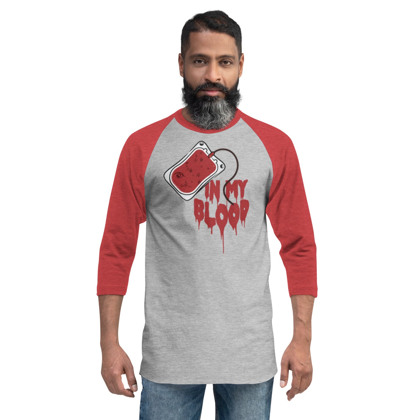 3/4 sleeve raglan shirt