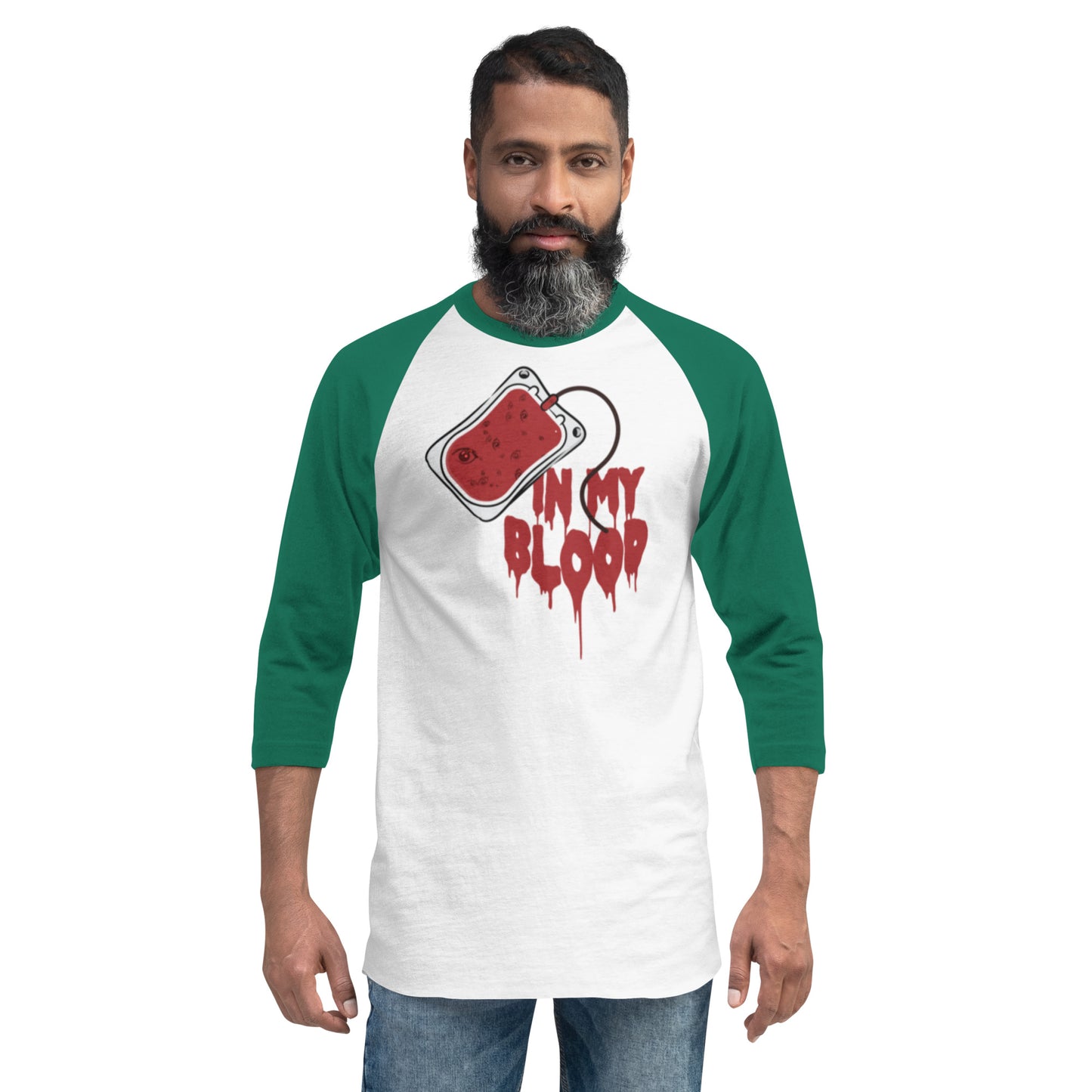 3/4 sleeve raglan shirt