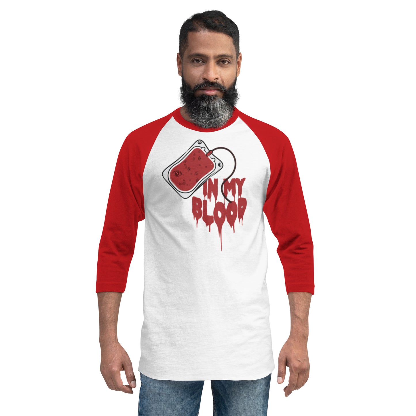 3/4 sleeve raglan shirt